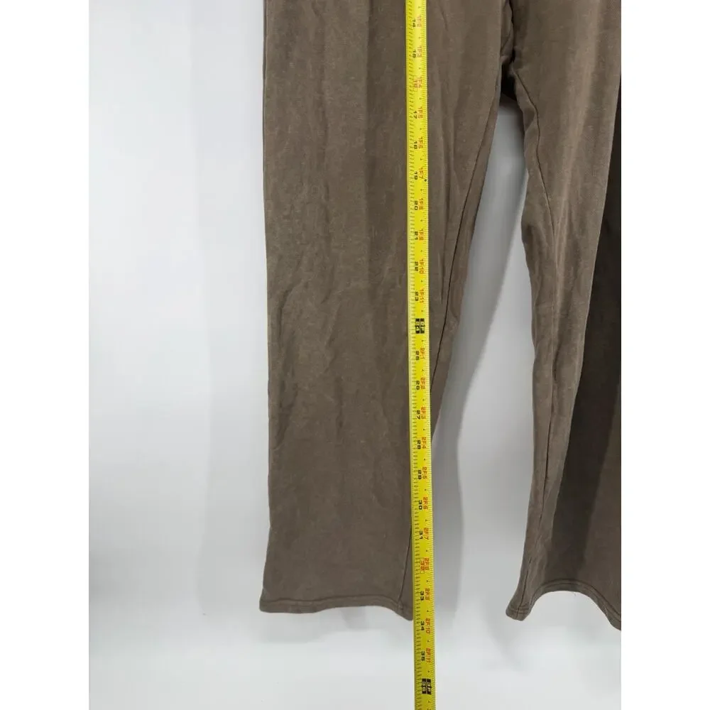 Threads 4 Thought Men's Brown Large Kevin Mineral Wash French Terry Pants NWT